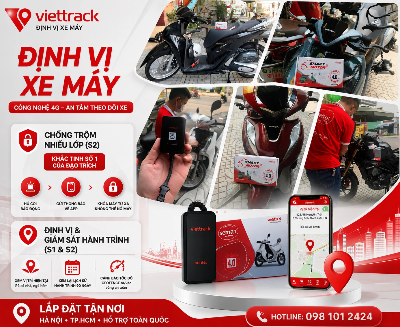 Định vị xe máy VietTrack